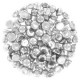 Cuentas de vidrio Czech Cabuchones 2 agujeros 6mm - Crystal Labrador Full